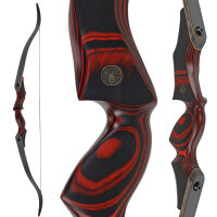 JACKALOPE - Red Beryl - Classic Tournament - 62-64 inch - 30-50 lbs - Take Down Recurve bow