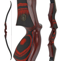 JACKALOPE - Red Beryl - Classic Tournament - 62-64 inch - 30-50 lbs - Take Down Recurve bow