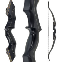 JACKALOPE - Obsidian Hunter - Tournament - 60 inches - 30-50 lbs - Take down recurve bow