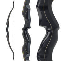 JACKALOPE - Obsidian Hunter - Tournament - 60 inches - 30-50 lbs - Take down recurve bow