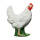 IBB 3D Hen - white