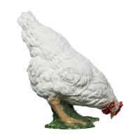 IBB 3D Hen - white - pecking