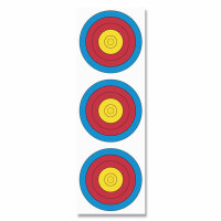 FITA Bow Target Face 3 Spots, vertical - Traffic Light...