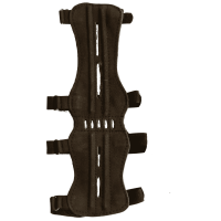elTORO Traditional Arm Guard Long (32cm) - Suede Leather dark