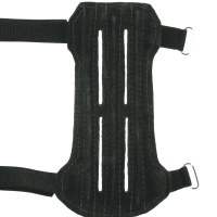 elTORO Traditional Arm Guard Short made from Leather - Suede Leather Dark