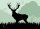 STRONGHOLD Animal Target Face - Deer Silhouette - 59x 84 cm - hydrophobic / tear-resistant